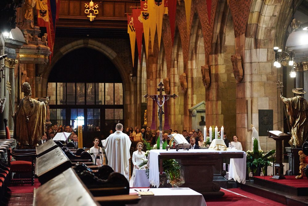 ceremonia ślubna w Katedrze Wrocławskiej